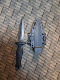 Dual edge black dagger #3191