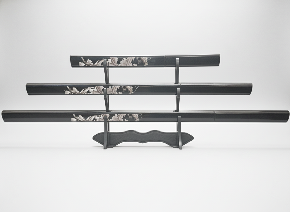 3-Piece Flying Dragon Katana set #1476