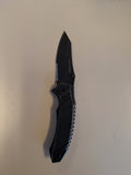 Grey Folding Knife W Ridges