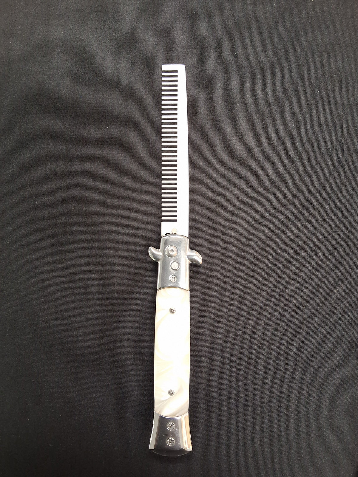 White Pearl Stiletto Comb #3844
