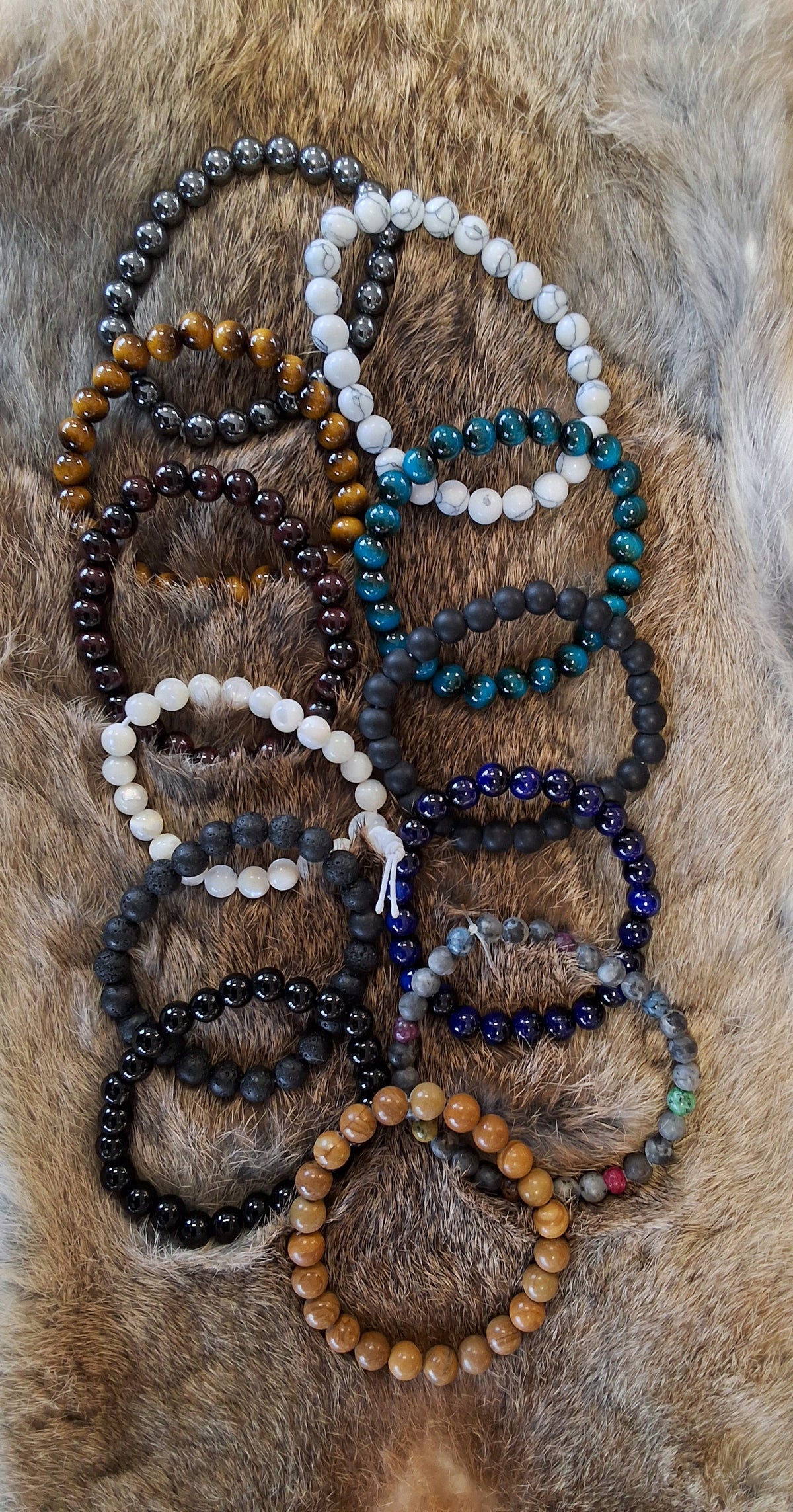 Assorted Round Beaded Bracelet #1856
