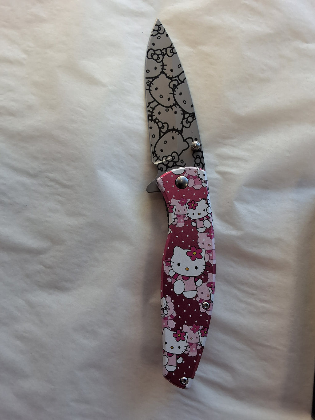 Hello Kitty Pocket Knife with Many H.K. #2025