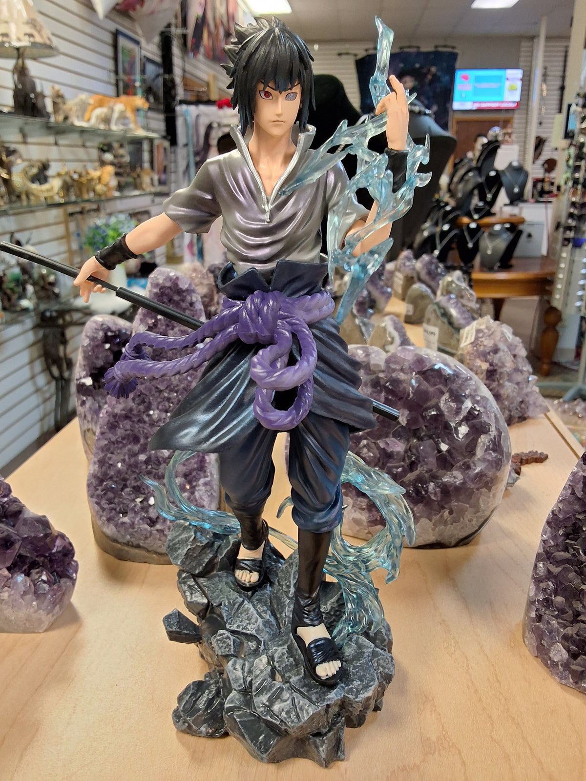 Naruto character holding staff wearing purple sash #1594