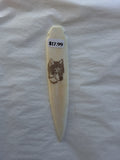 Engraved bone Knife#1935