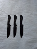3 pc Small BLK Throwing knives