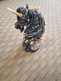 DARK UNICORN STATUE