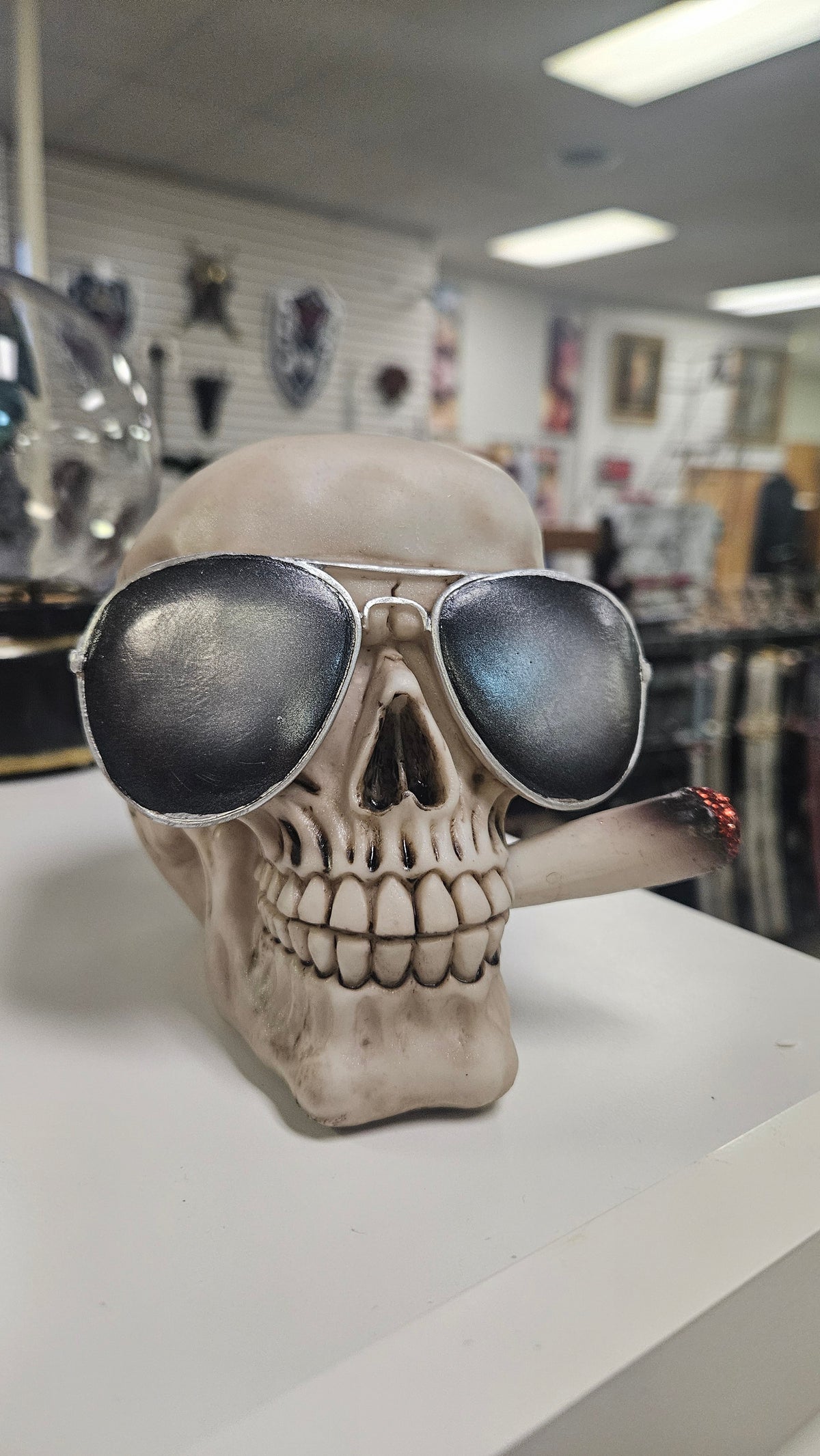 Smoking Skull With Shades