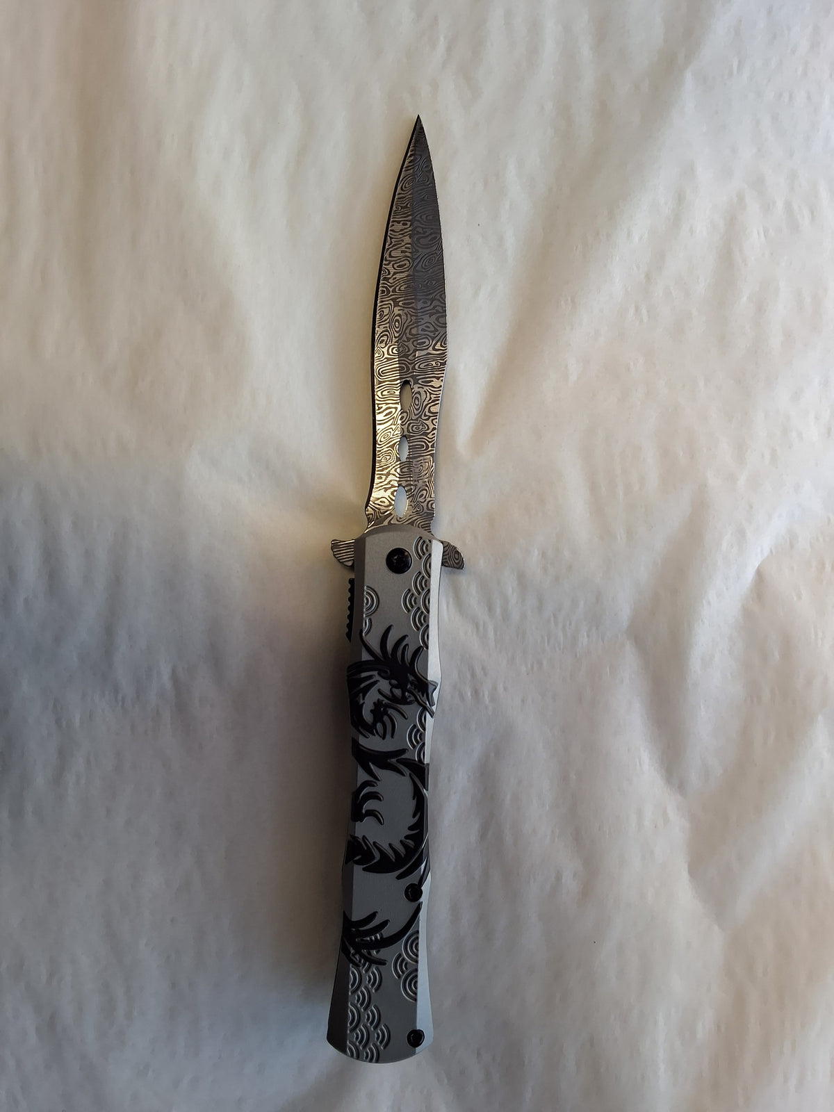 Damascus Dragon Knife #1953