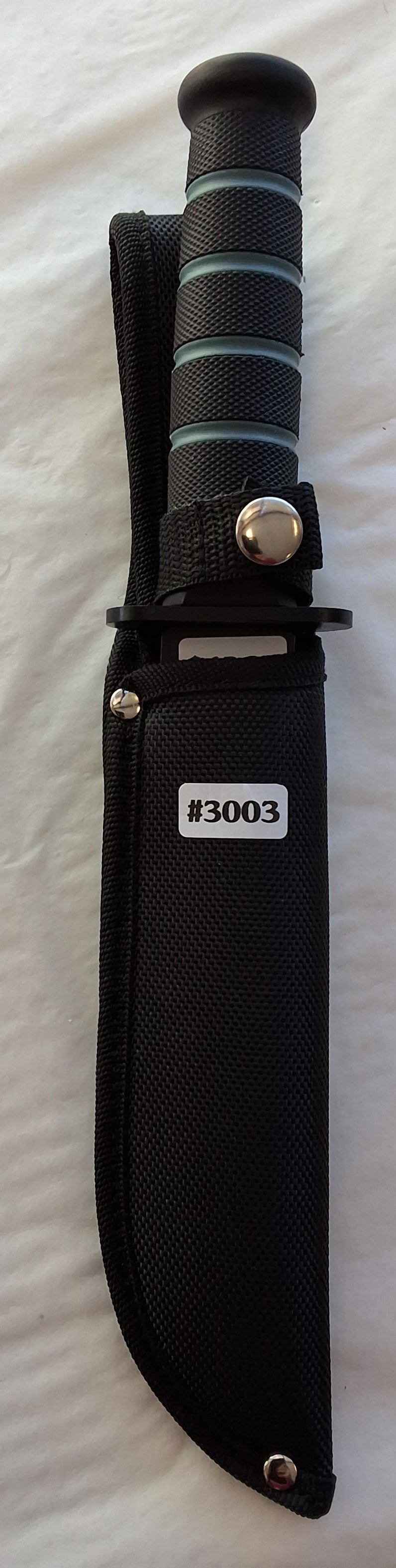 Tanto with Teal and Black Handle Fixed Blade #3003