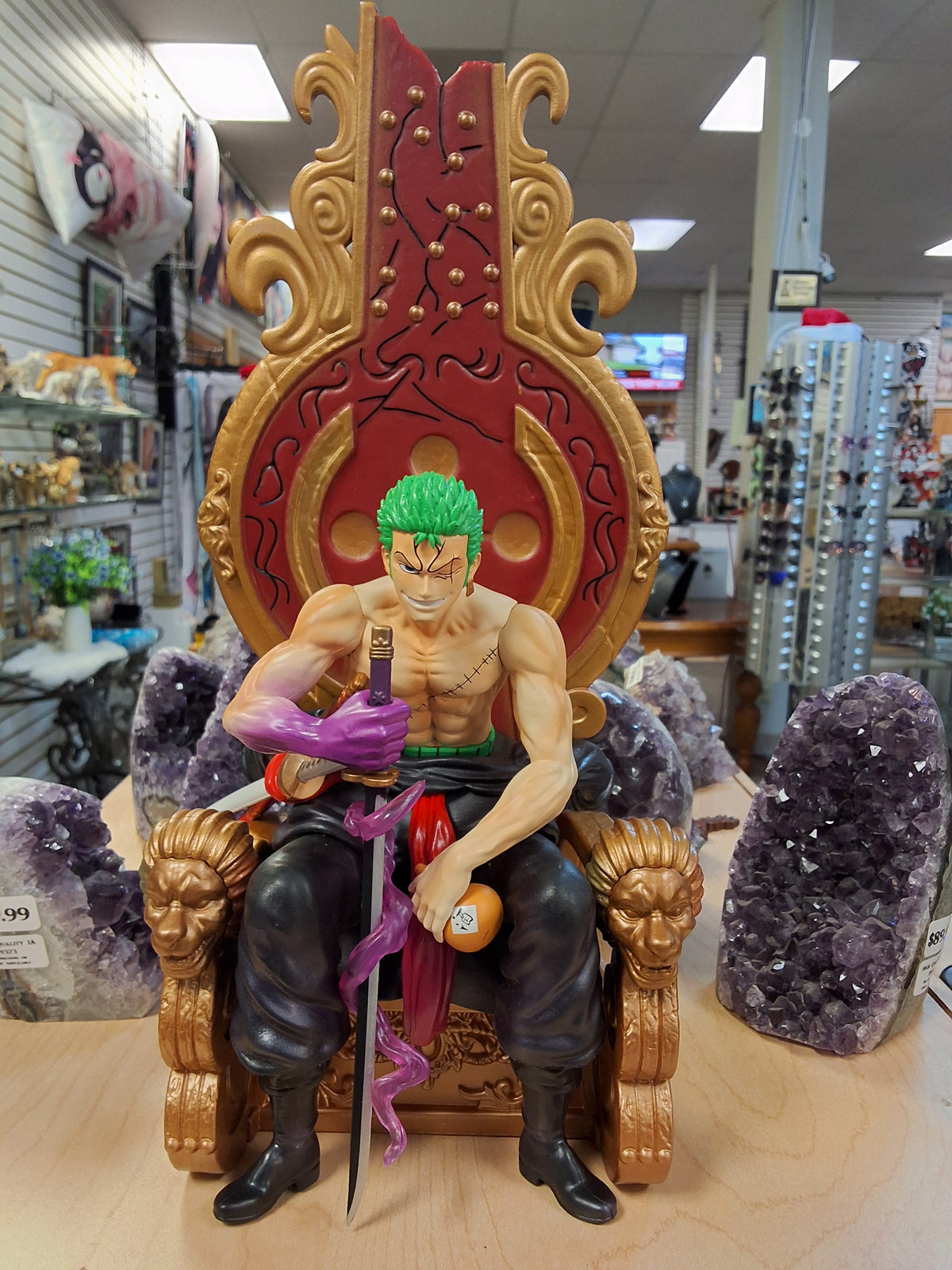 One Piece, Zoro sitting on golden thrown #1595