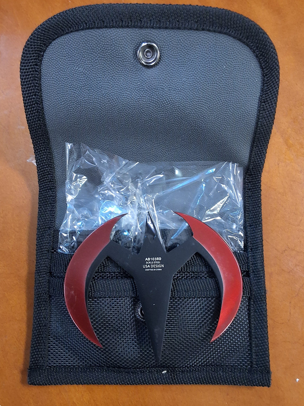 Batarangs, 3-Piece Set Red, Small #1799