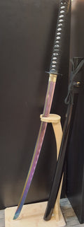 Rainbow Blade Katana with Black Sheath #2060