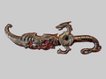 Dragon Dagger with Red inlay