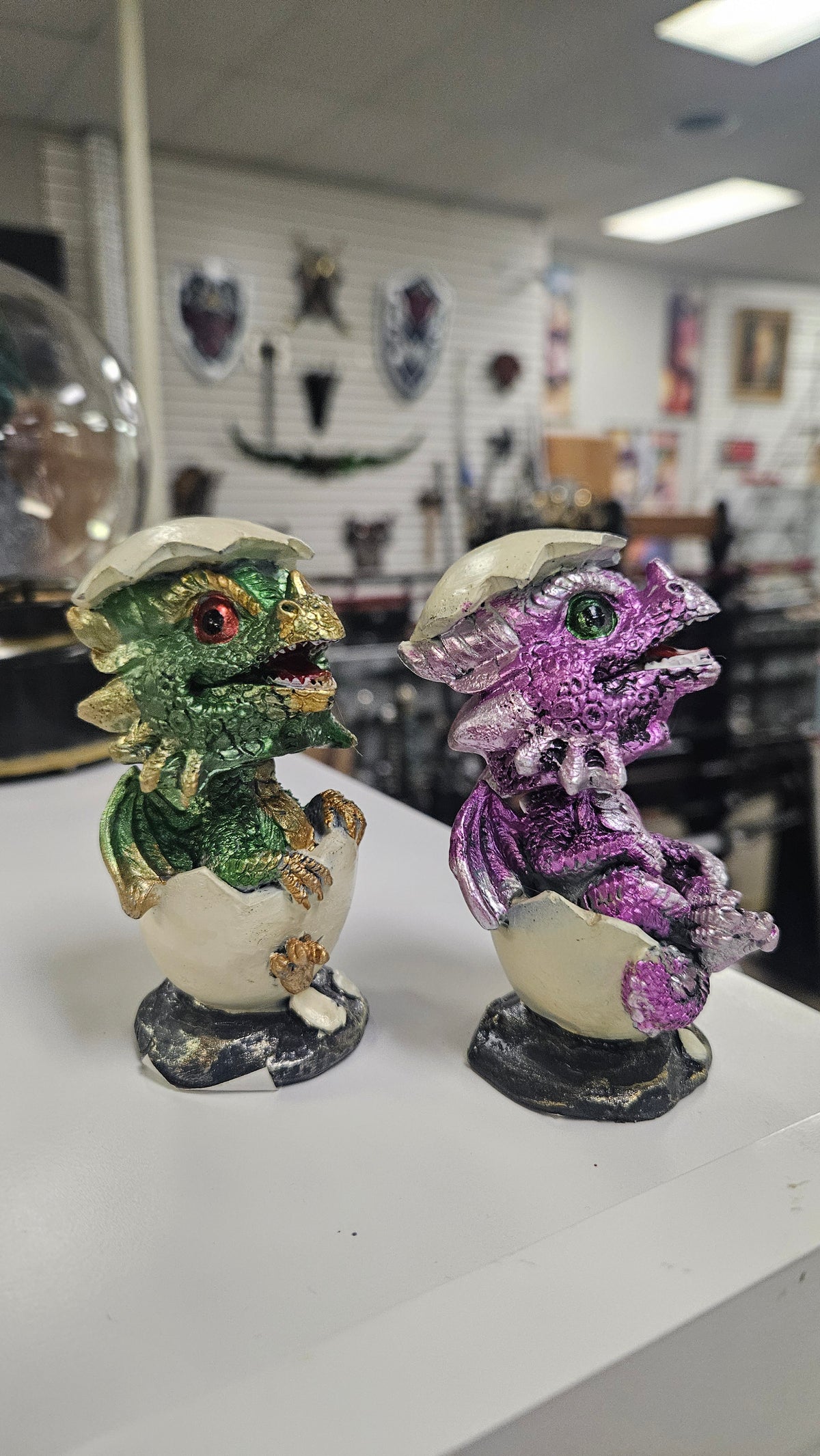 Green or Purple Baby Dragon Hatchling #8128