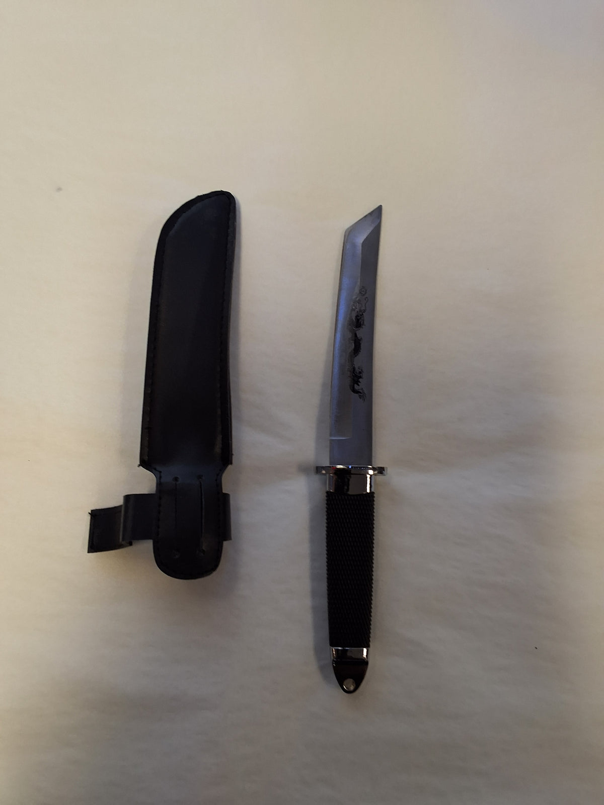 Dragon Tanto Blade Silver