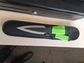 3pc green handle throwing knives