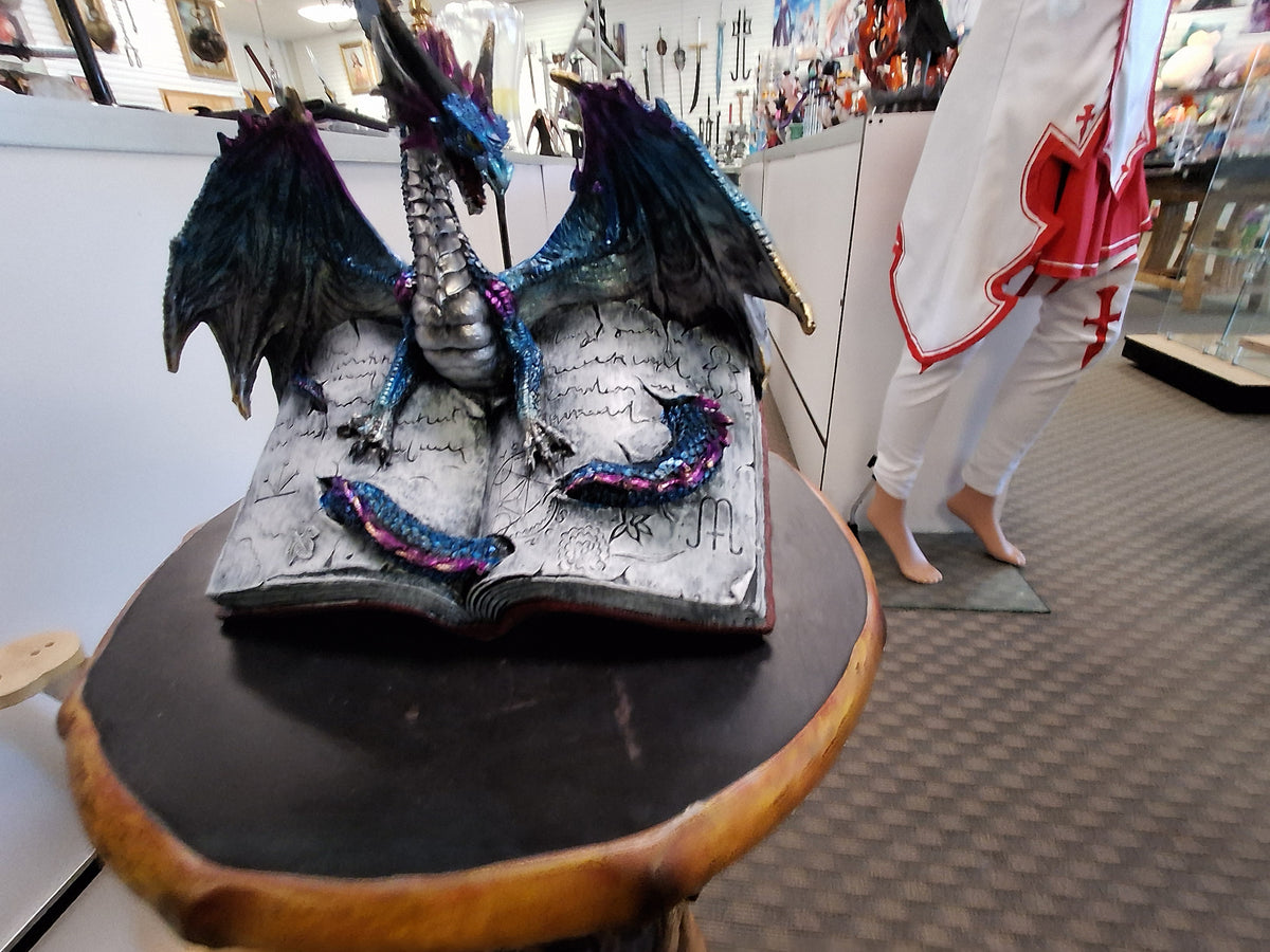 Dragon Going Through A Book