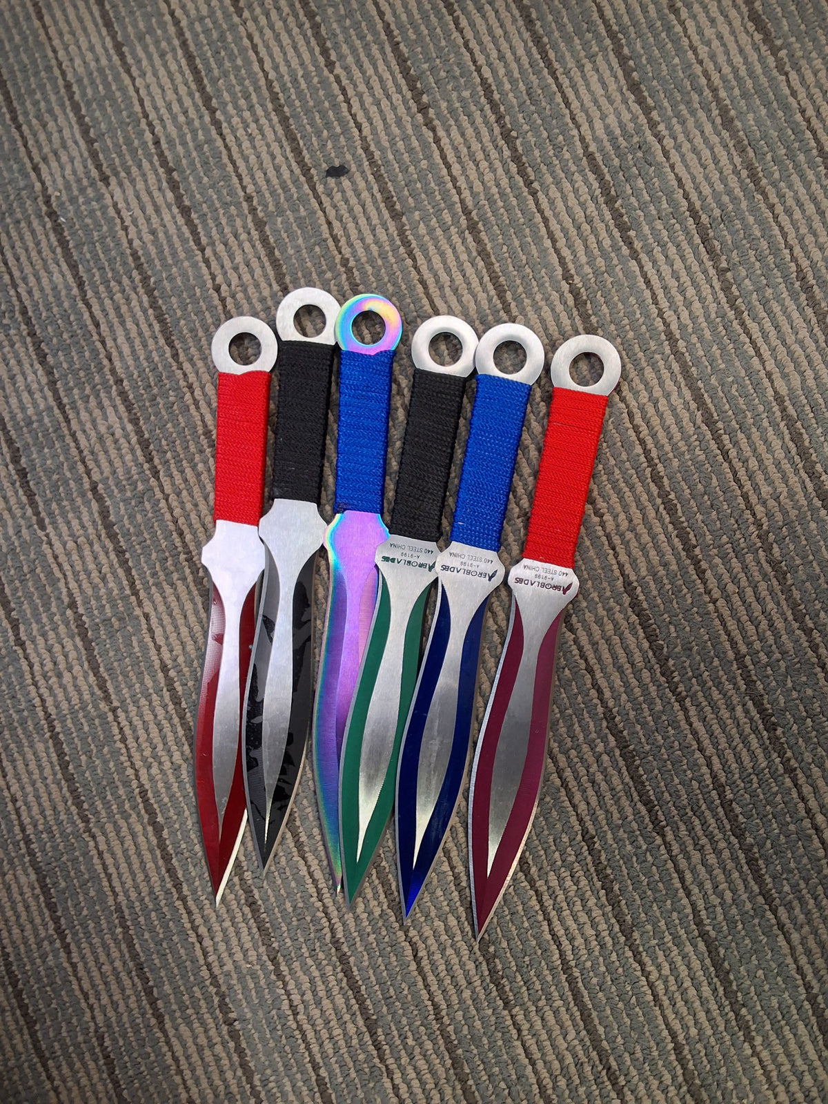 Assorted Kunai Throwers 6 Set #1404