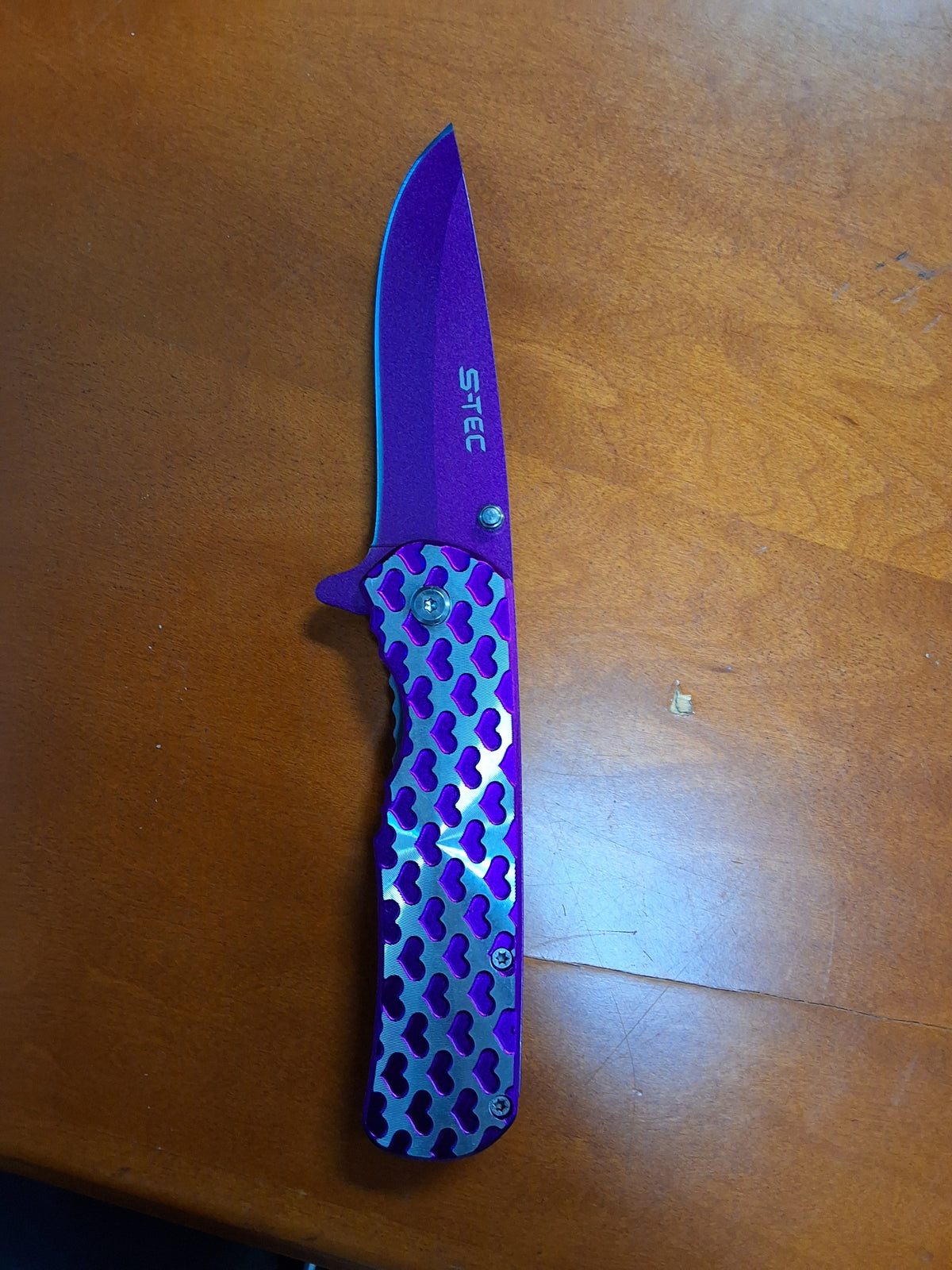 Purple Hearts Knife #3057