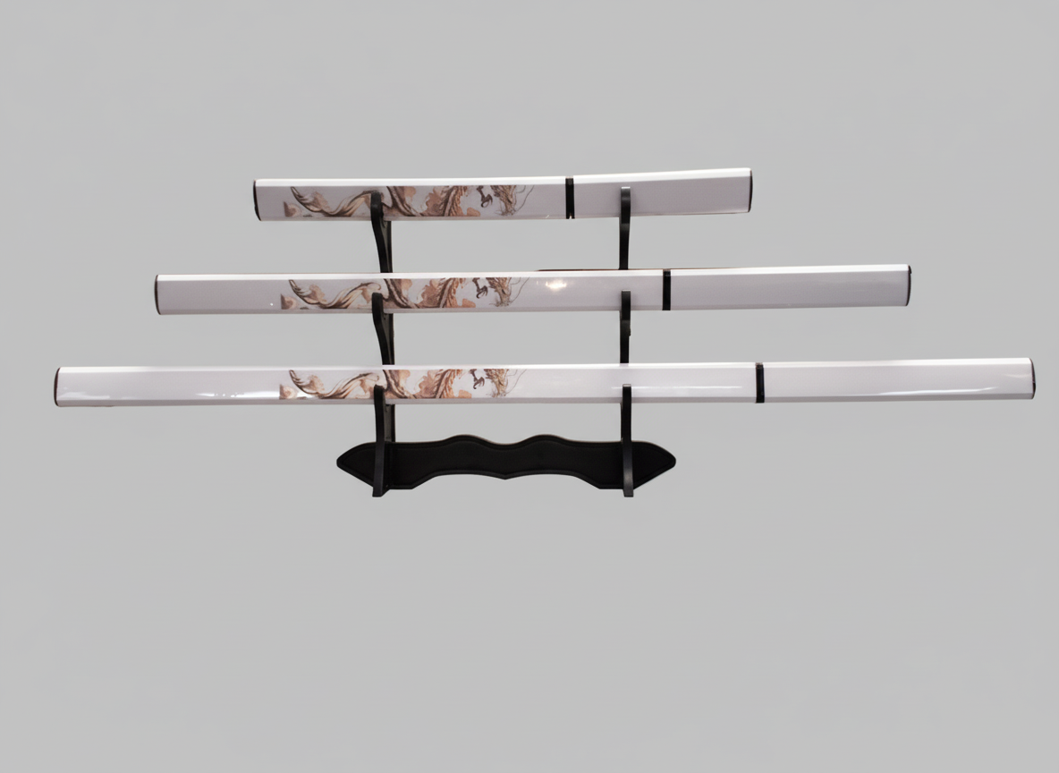 White Dragon Katanas, set of 3 #1489