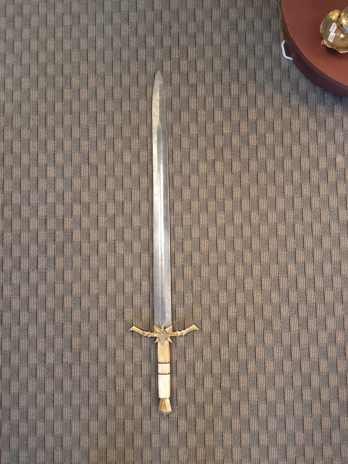 Damascus Gold Star Sword