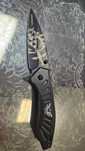 Black Zelda Knife with Pointed Tip