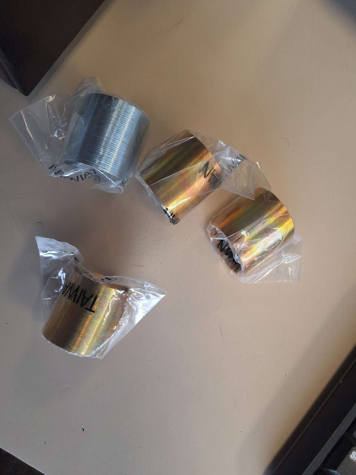 Silver and Gold Mini Slinky Slinkies