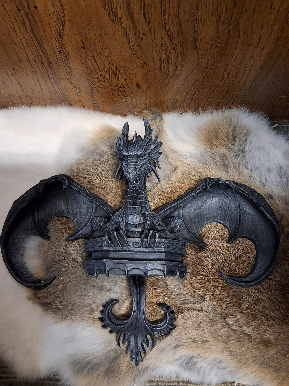 Fleur De Lis Dragon Wall Decor #1731