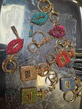 Crystal Lips and Perfume Keychains