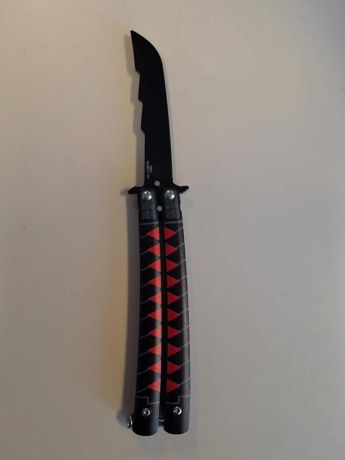 Red/Black Butterfly Knife