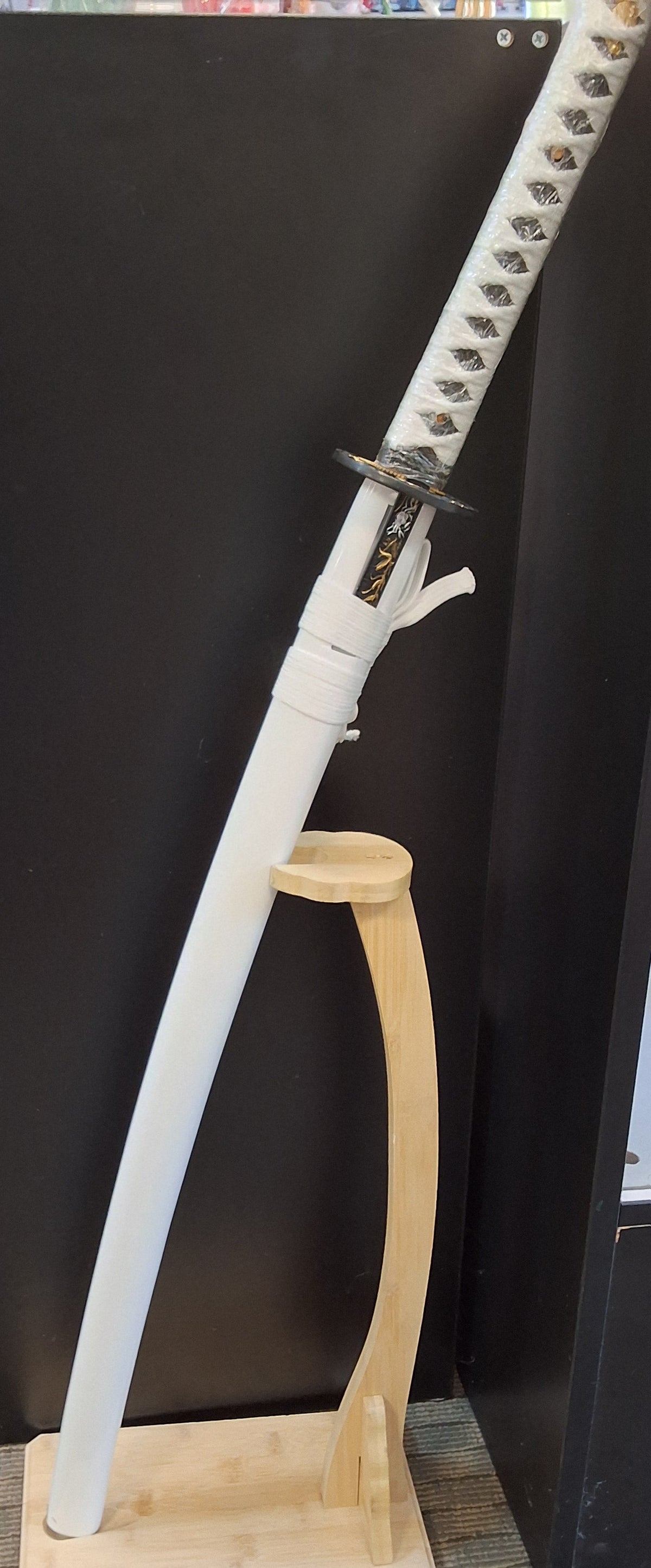 White Sheath Katana with Dagger #2061