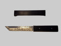 Tanto, Ebony wood Handle, faux Damascus #1518