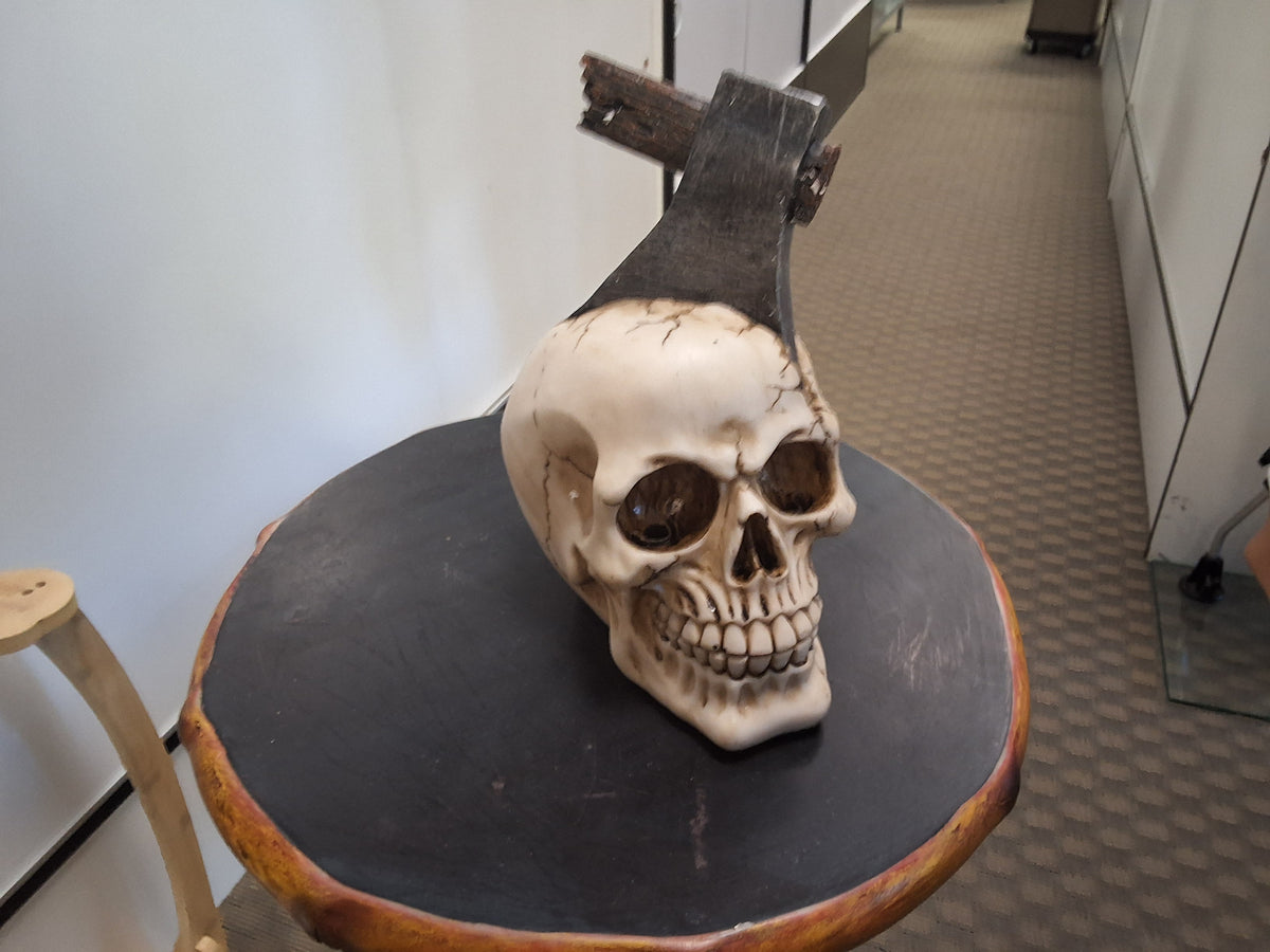 Skull AXe With Broken Axe In Head