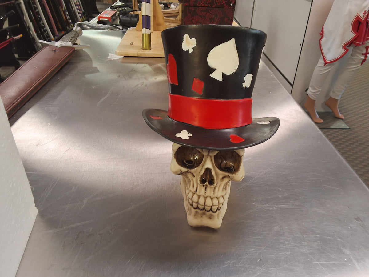 Gamblers Top Hat skull