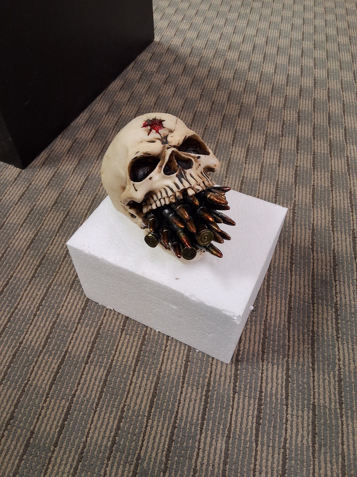 #1634 Skull With Bullets Decoration