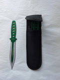 3 Peice Green Throwing Knives